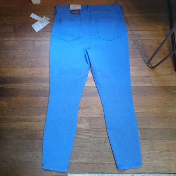 NWT NYDJ FOR CHICO'S flawless contour skinny ankle jeans in amparo blue (sz10) - Picture 2 of 12